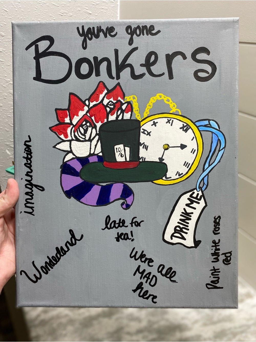 Hand Crafted Wonderland Canvas Art - Picture 3 of 5